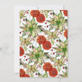 オレンジスライスエレガントとシナモンクリスマス 招待状 (裏面)