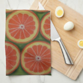 オレンジスライスキッチンタオル キッチンタオル (四つ折り)