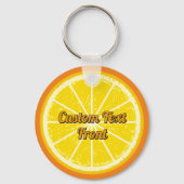 オレンジスライスキーチェーン キーホルダー (正面)
