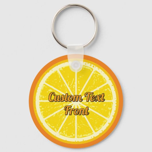 オレンジスライスキーチェーン キーホルダー (正面)