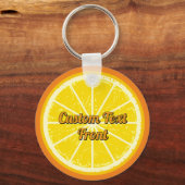 オレンジスライスキーチェーン キーホルダー (正面)