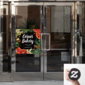 オレンジスライスシナモンスティックショップ ウィンドウサイン (オフィスドア)