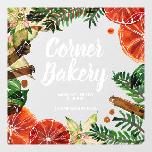 オレンジスライスシナモンスティックショップ ウィンドウサイン (シート)