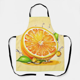 オレンジスライススプラッシュ エプロン