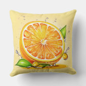 オレンジスライススプラッシュ クッション (裏面)