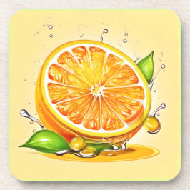 オレンジスライススプラッシュ コースター