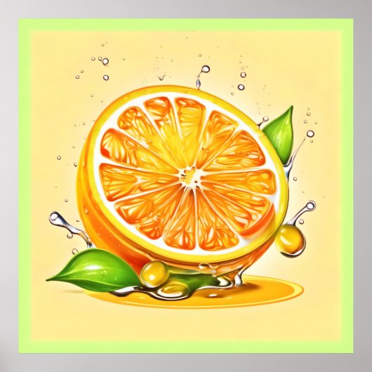 オレンジスライススプラッシュ ポスター (正面)
