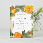 オレンジスライスパインリースブランチ&バブリー 招待状 (スタンド正面)