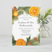 オレンジスライスパインリースブリデスメイドランチョン 招待状 (スタンド正面)