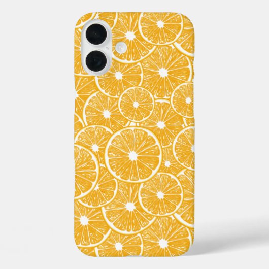 オレンジスライスパターンデザイン Case-Mate iPhoneケース (裏面)