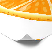 オレンジスライスヴィンテージスタイルパターン。 ポスター (角)