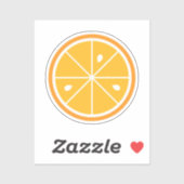 オレンジスライス柑橘系シール シール (シート)