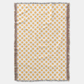 オレンジスライス模様果物食品 スローブランケット (正面縦)