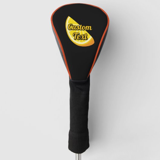 オレンジスライス ゴルフヘッドカバー (正面)