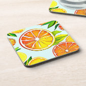 オレンジスライス:シトラスアート コースター (左側)