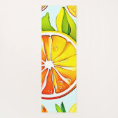 オレンジスライス：シトラスアート ヨガマット (裏面)