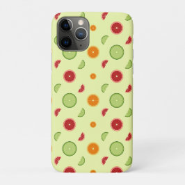オレンジスライス シームレス パターン iPhone 11 PROケース