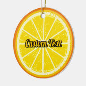 オレンジスライス セラミックオーナメント (左)