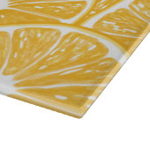 オレンジスライス、トロピカルフルーツパターンデザイン カッティングボード (角)