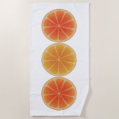 オレンジスライス ビーチタオル (正面)