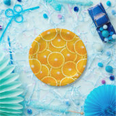 オレンジスライス ペーパープレート (パーティー)