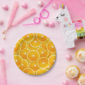 オレンジスライス ペーパープレート (パーティー)