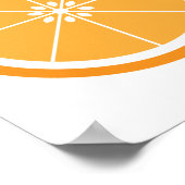 オレンジスライス ポスター (角)