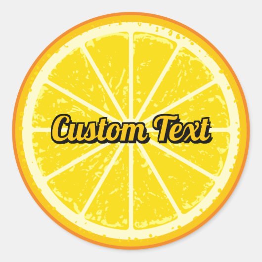 オレンジスライス ラウンドシール (正面)