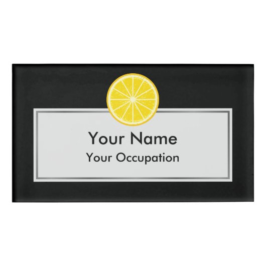 オレンジスライス 名札 (正面)