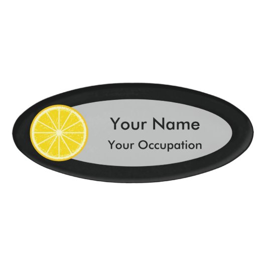 オレンジスライス 名札 (正面)