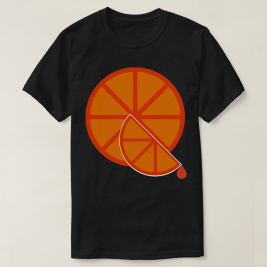 オレンジスライス Tシャツ (デザイン正面)