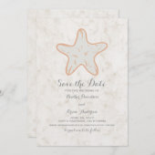 オレンジス素朴タナガニ日付保存招待状 セーブザデート (正面/裏面)