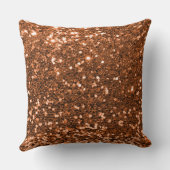 オレンジセクフェイクイングリッター装飾用クッション クッション (裏面)