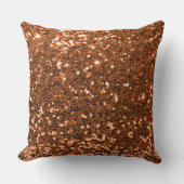 オレンジセクフェイクイングリッター装飾用クッション クッション (正面)