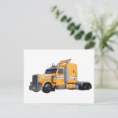 オレンジセミトラクタートレーラー ポストカード (スタンド正面)