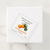 オレンジセロラベル | ビンテージオレンジイラスト フェイバータグ (インサイチュ)