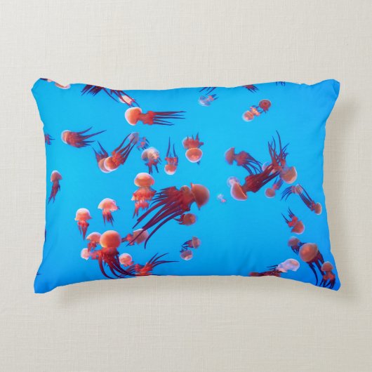 オレンジゼリー魚 アクセントクッション (正面)