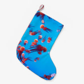 オレンジゼリー魚 スモールクリスマスストッキング (正面 (吊り時))
