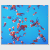 オレンジゼリー魚 ラッピングペーパー (フラット)