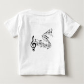 オレンジソングバード&バードハウスベビー/トドラーTシャツ ベビーTシャツ (裏面)