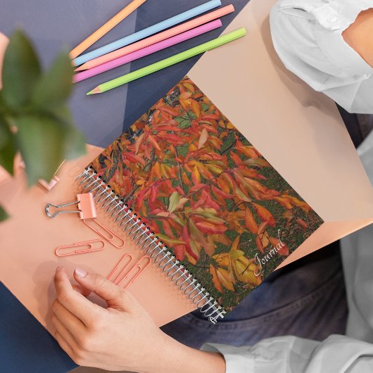 オレンジソーウッド紅葉植物学 ノートブック