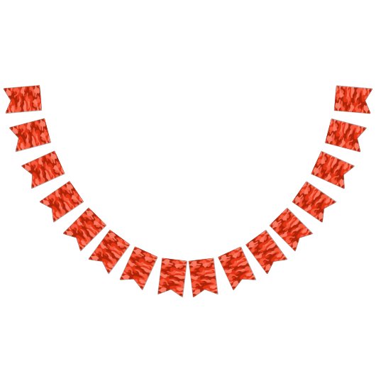 オレンジソーダモノカラー迷彩柄 バンティングフラッグ (全)