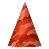 オレンジソーダモノカラー迷彩柄 パーティーハット (左)