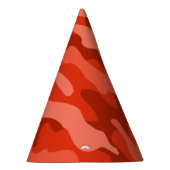 オレンジソーダモノカラー迷彩柄 パーティーハット (右)