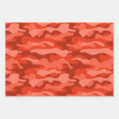 オレンジソーダモノカラー迷彩柄 ラッピングペーパーシート (正面)