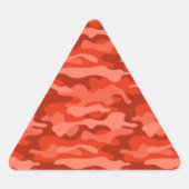 オレンジソーダモノカラー迷彩柄 三角形シール (正面)