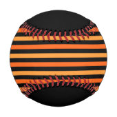 オレンジタイガーストライプオンベースボール 野球ボール (正面)
