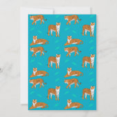 オレンジタイガースハッピーバースデー 招待状 (裏面)