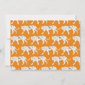 オレンジタイガープリント 招待状 (正面)