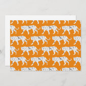 オレンジタイガープリント 招待状 (正面/裏面)